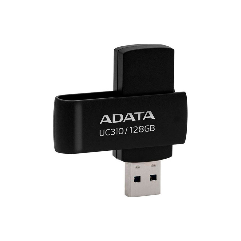 USB флеш накопичувач ADATA 128GB UC310 USB 3.2 Black (UC310-128G-RBK) - изображение 3