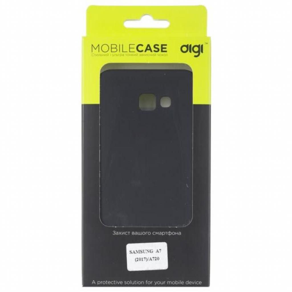 Чохол до мобільного телефона Digi для SAMSUNG A7 (2017)/A720 - Soft touch PC (Black) (6330589) - зображення 3