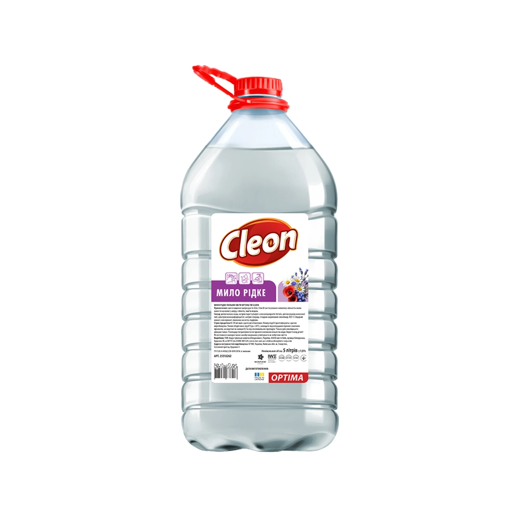 Рідке мило Cleon Польові квіти 5 л (4820289450268) - зображення 1