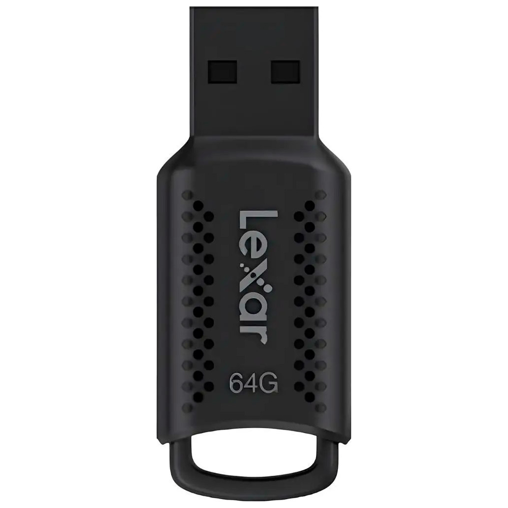 USB флеш накопичувач Lexar 64GB JumpDrive V400 Black USB 3.0 (LJDV400064G-BNBNG) - изображение 2