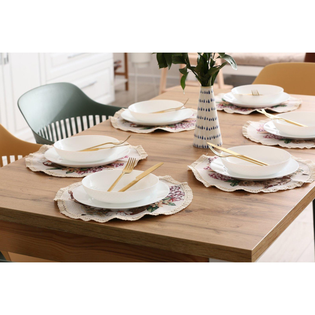 Серветка на стіл Прованс гобеленова кругла Alicia D-35 (026073) - зображення 3