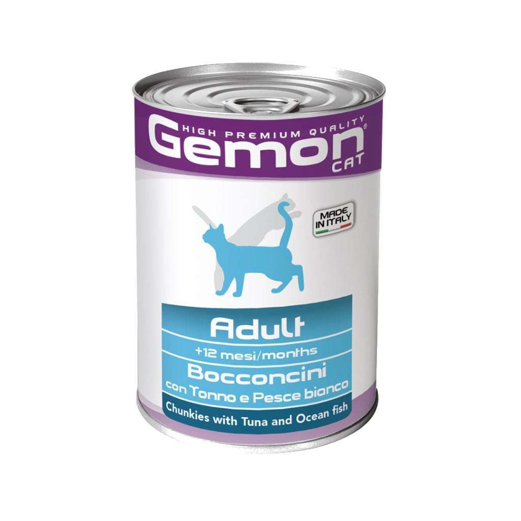 Консерви для котів Gemon Cat Wet Adult тунець і океанічна риба 415 г (8009470300742) - зображення 1