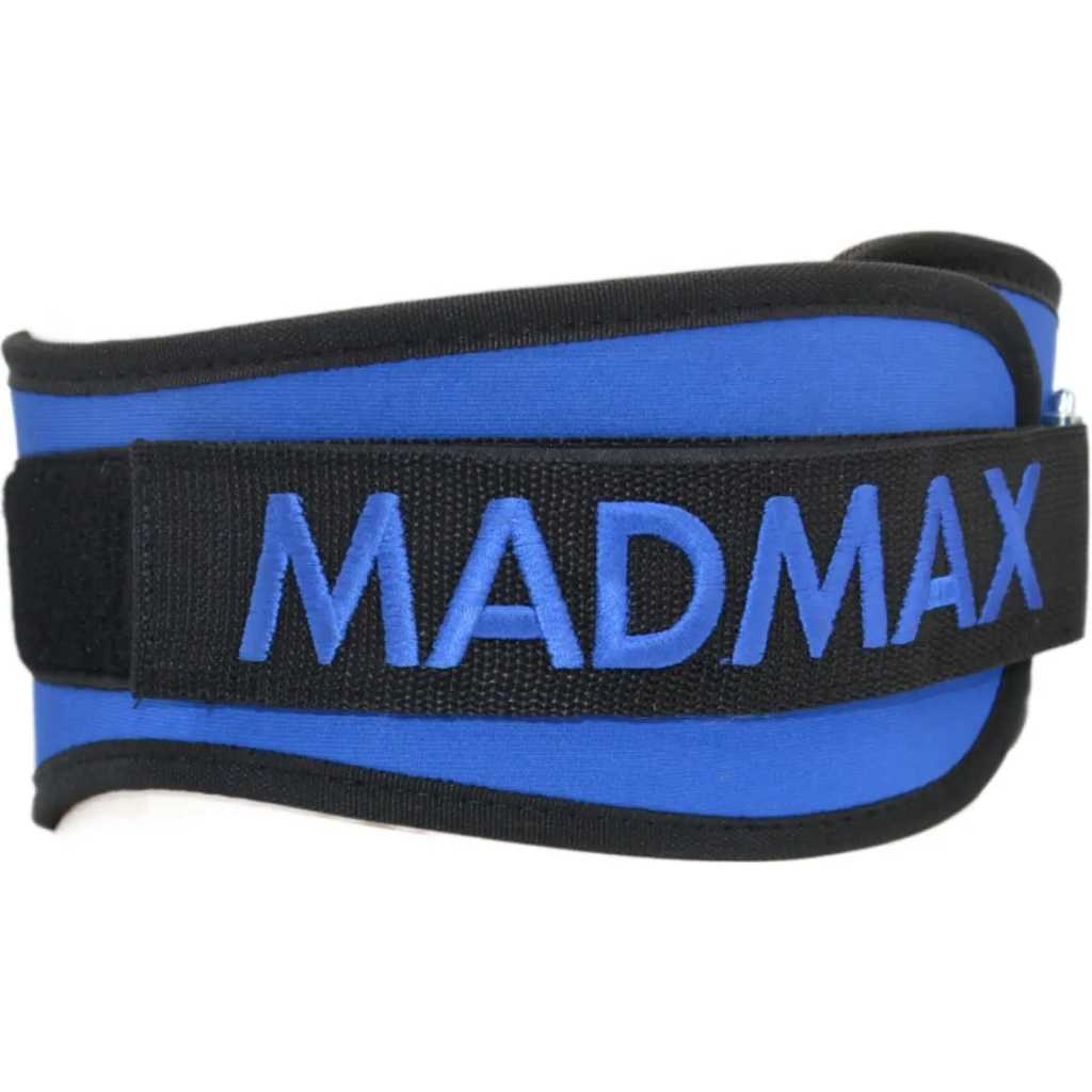 Атлетичний пояс MadMax MFB-421 Simply the Best неопреновий Blue XXL (MFB-421-BLU_XXL) - зображення 6