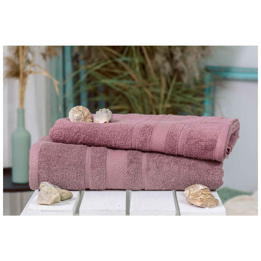 Рушник MirSon набір банний 5013 SoftNess Violet 50x90, 70x140 (2200003183054) - зображення 1