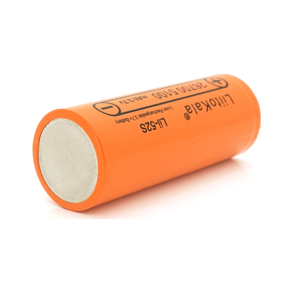 Акумулятор 26700 Li-Ion 5000mah 5100-5200mah, 3.7V (2.75-4.2V), Orange Liitokala (Lii-52S) - зображення 2