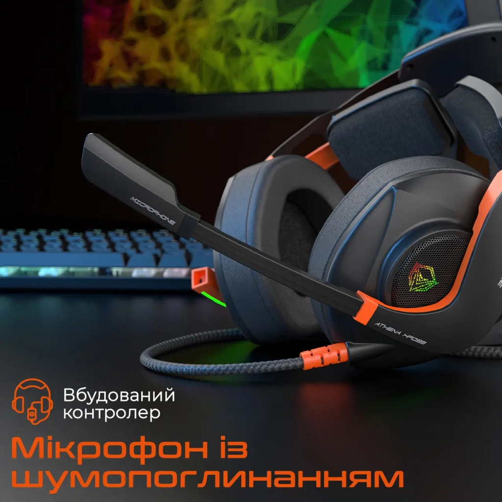 Навушники Meetion HP099 Black/Orange (MT-HP099-A) - зображення 4