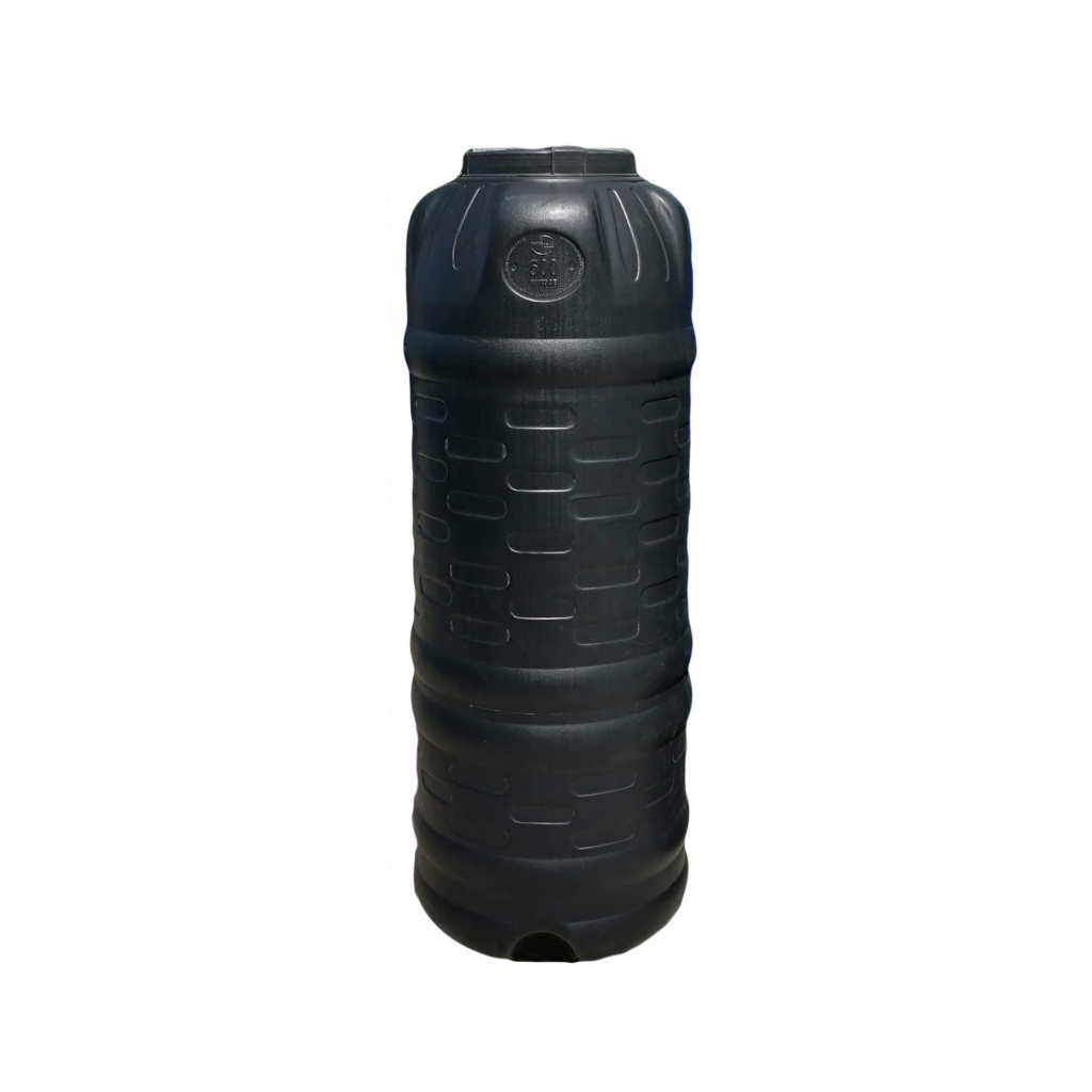 Ємність для води Пласт Бак вертикальна не харчова 500 л чорна видувна (6252) - зображення 1