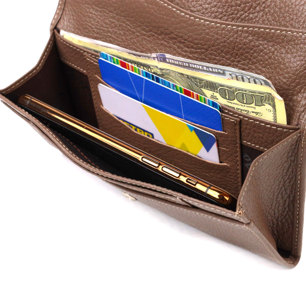 Портмоне Canpellini З натуральної шкіри флотар Бежеве (21695) - зображення 6