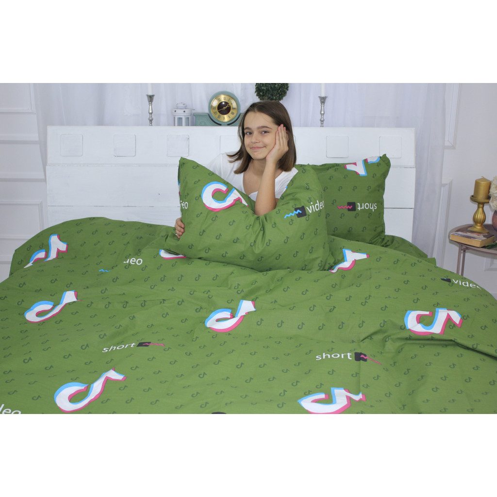 Постільна білизна MirSon Бязь Ranforce Elite 17-0399 TikTok Green 160x220 (2200004695693) - зображення 4