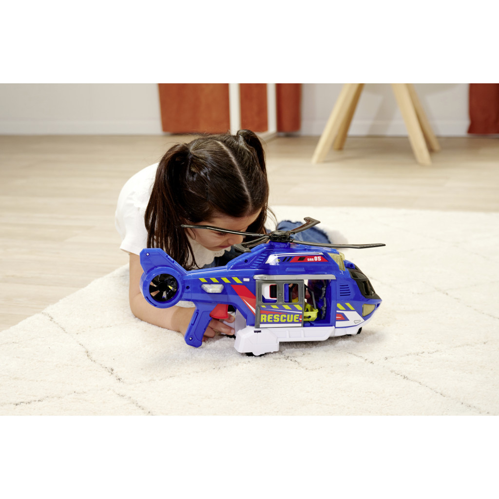 Спецтехніка Dickie Toys Функціональний вертоліт Служба порятунку з лебідкою зі звуком та світловими ефектами 36 см (3307002) - зображення 12