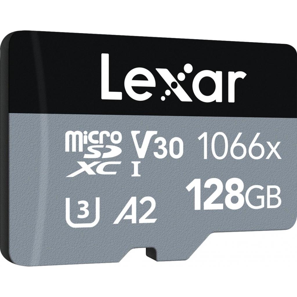 Карта пам'яті Lexar 128GB microSDXC class 10 UHS-I 1066x Silver (LMS1066128G-BNANG) - зображення 2