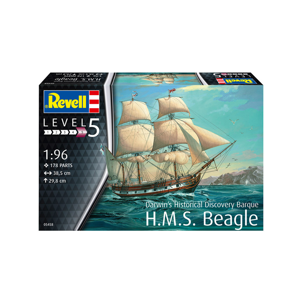 Збірна модель Revell Барк H.M.S. Beagle рівень 4 масштаб 1:96 (RVL-05458) - зображення 9