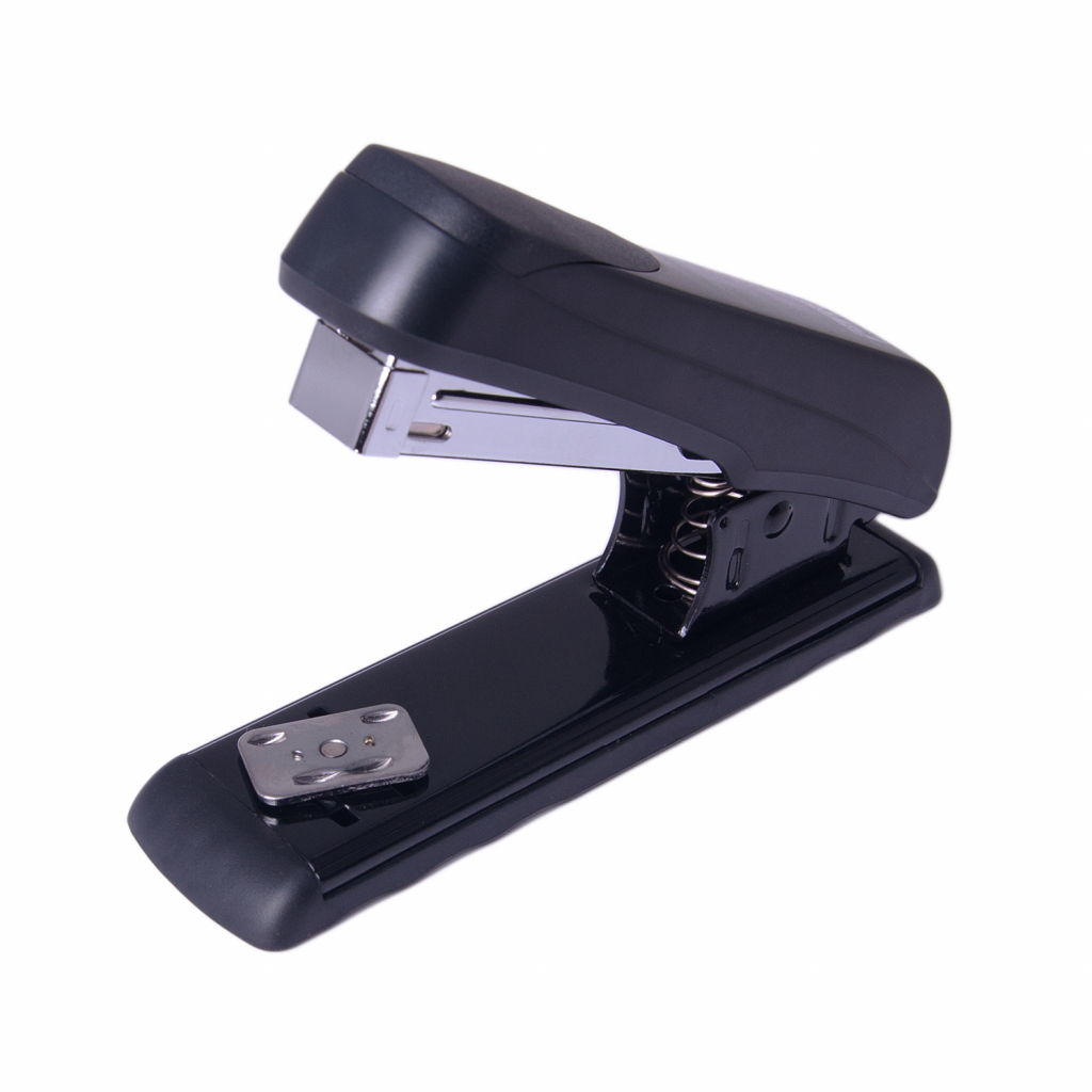 Степлер Buromax пластиковий, 20 арк., скоби №24; 26, 136х36, 5х53 мм, синій (BM.4227-02) - зображення 2