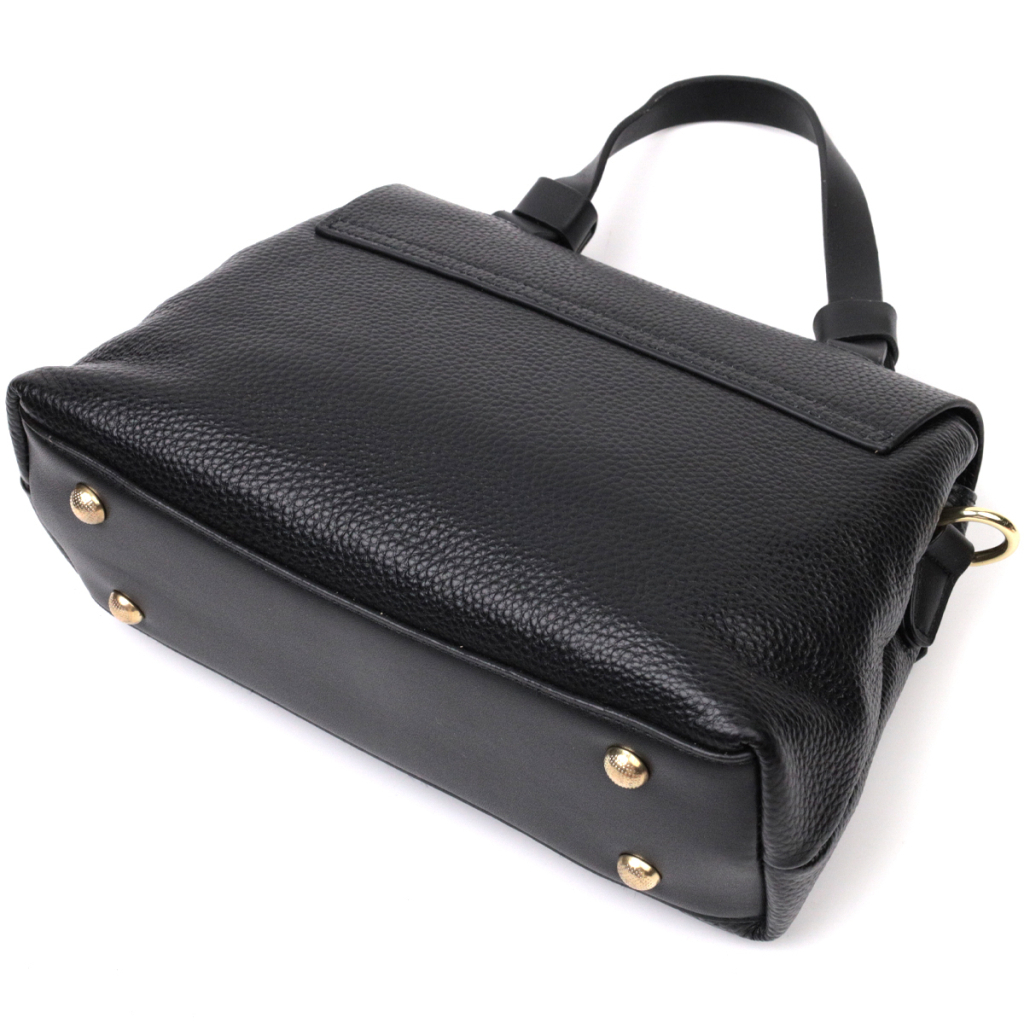Сумка Vintage З натуральної шкіри Чорна (22336) - зображення 5
