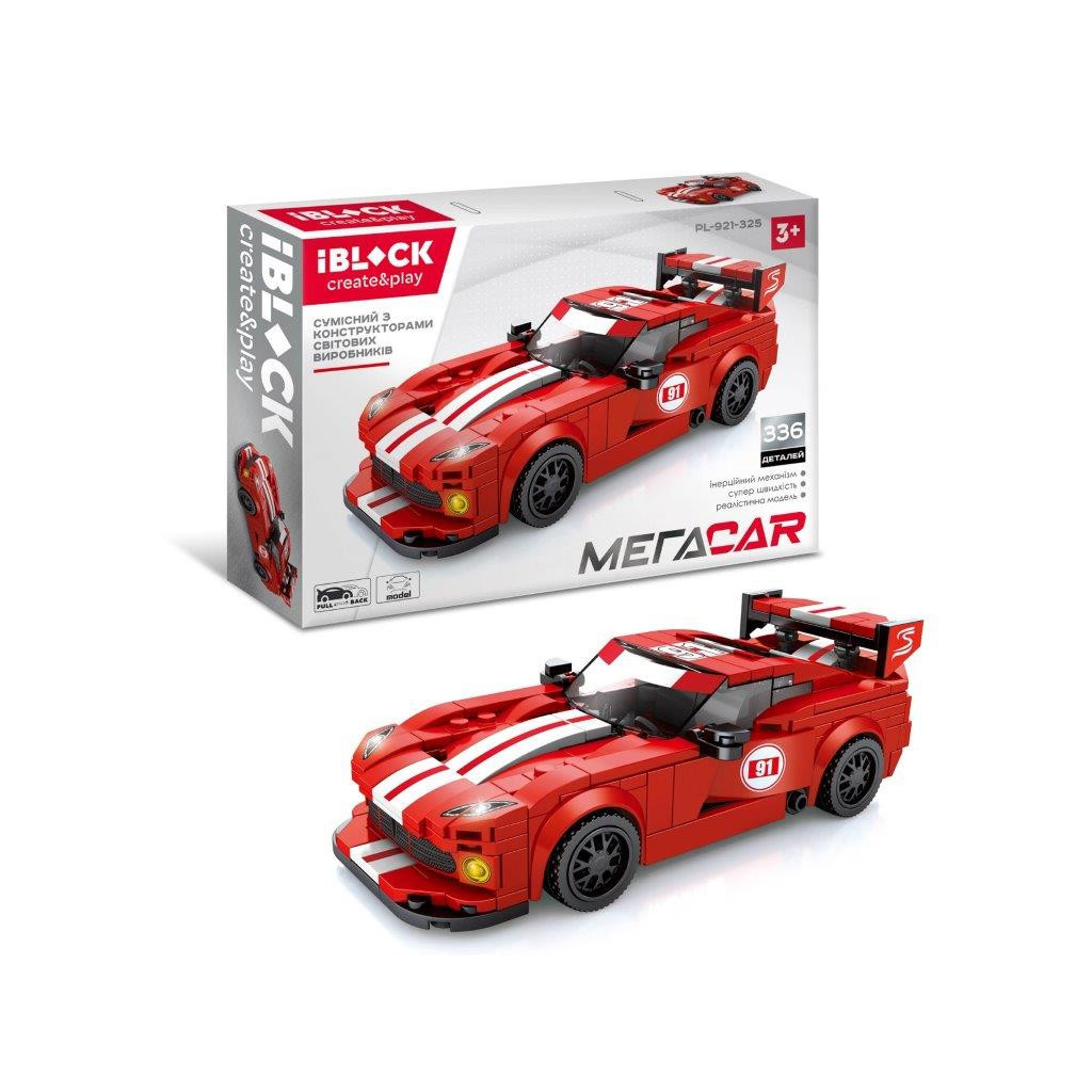Конструктор iBlock Спорткар червоний (PL-921-325) - зображення 1