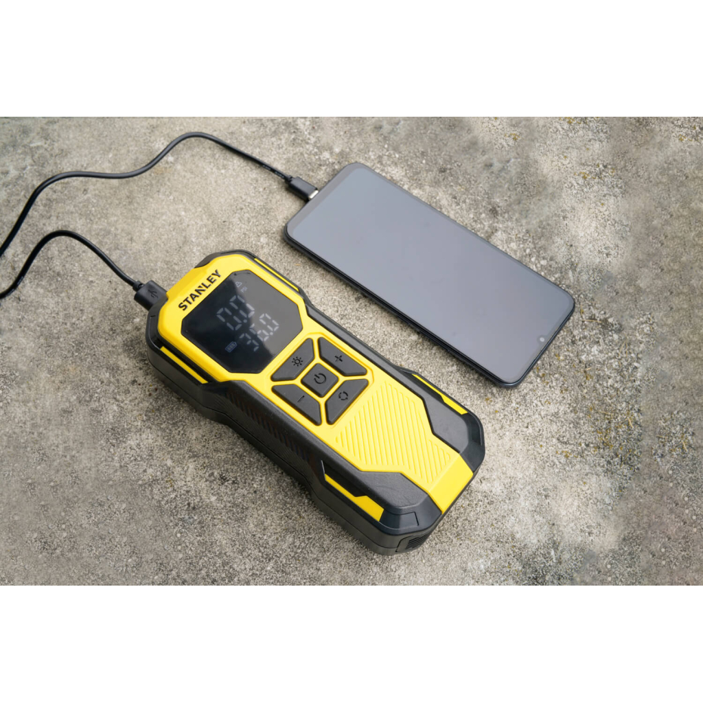 Автомобільний компресор Stanley 2in1, 10 Бар, 14,2 л/хв., powerbank 6000 mAh (SXIF0101) - зображення 6