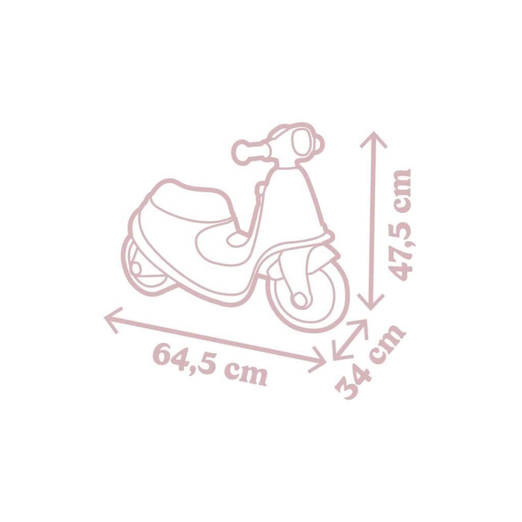 Біговел Smoby Toys рожевий 65x34x48 см (721008) - зображення 5