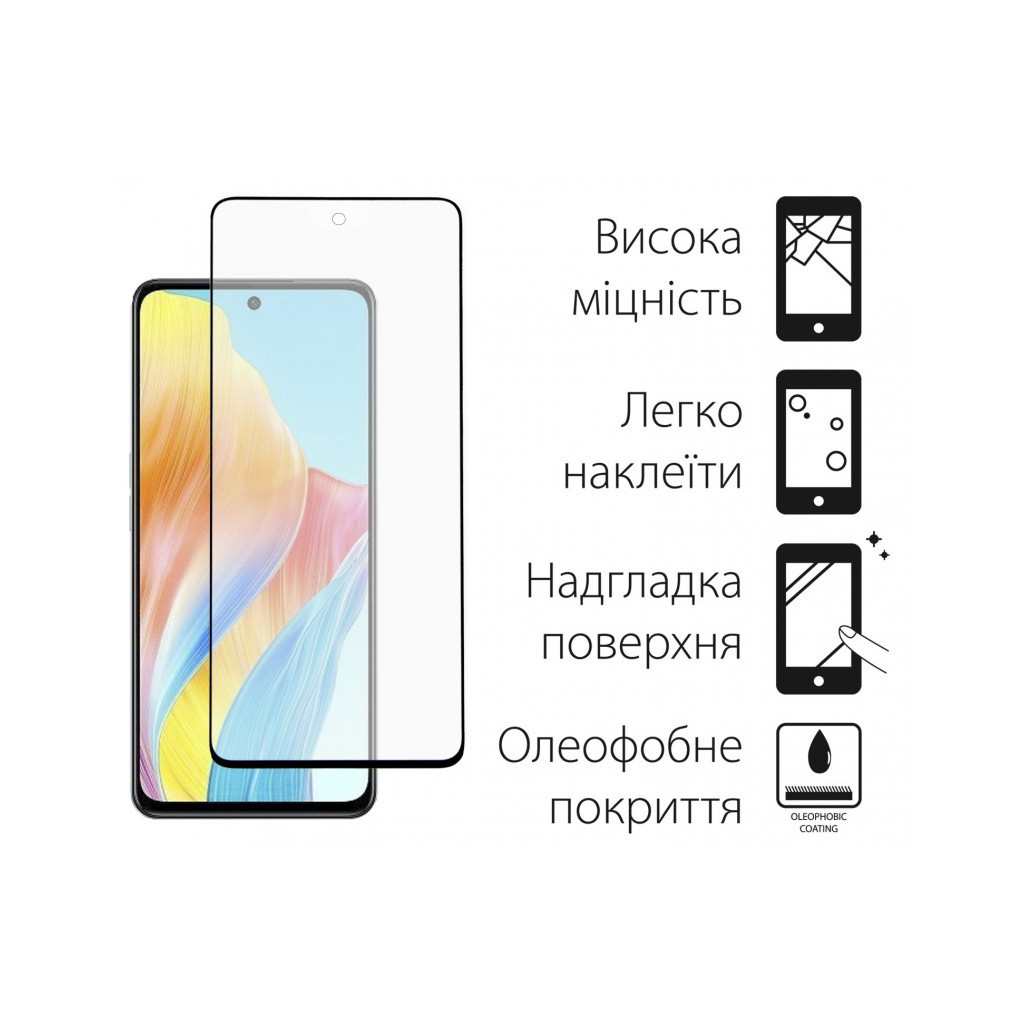 Скло захисне Dengos Oppo A58 4G 2pcs (DG-TG2P-17) - зображення 2