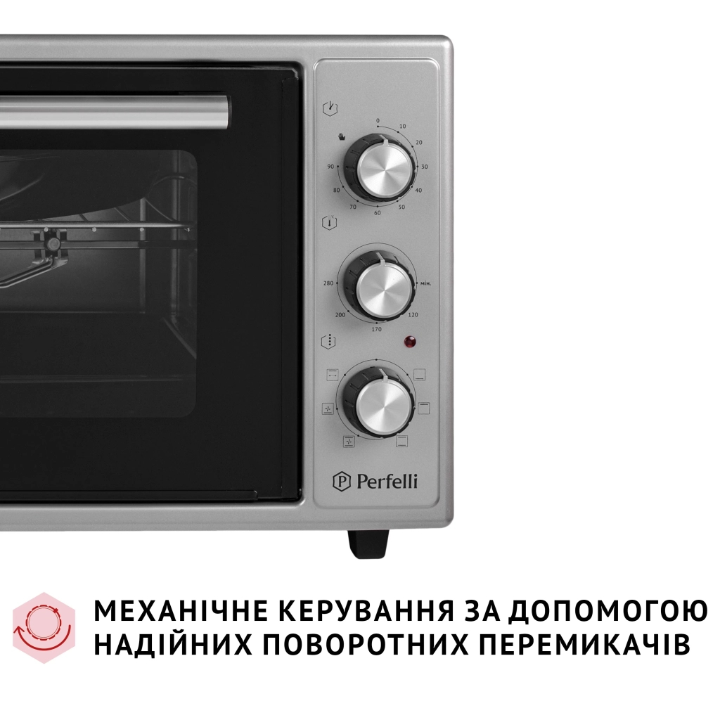 Електропіч Perfelli SIERRA 48 GREY - зображення 3