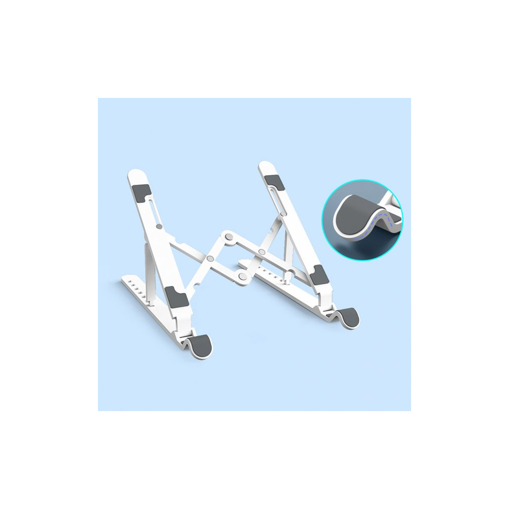 Підставка до ноутбука Orico 11-17", 7 position (15°-45°) plastic white (HS081829) - зображення 2