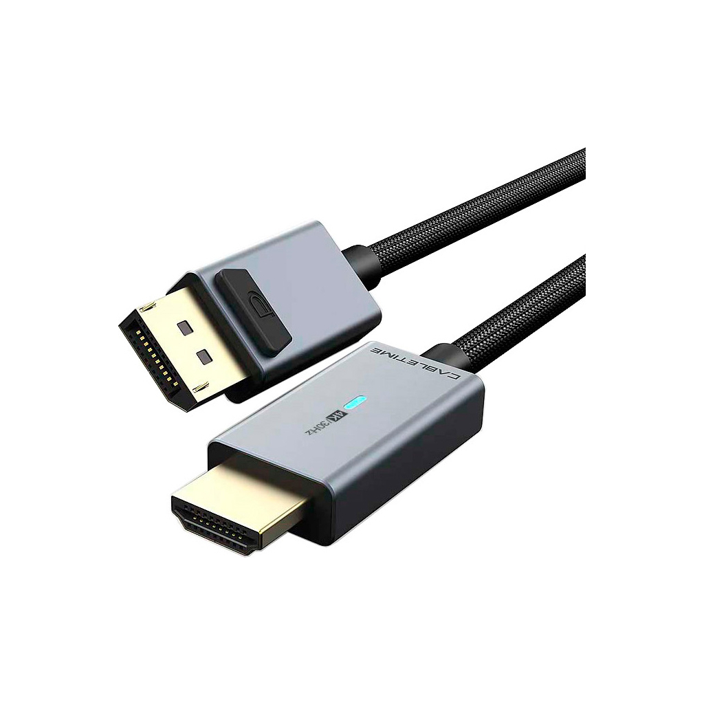Кабель мультимедійний DisplayPort M to HDMI M 1.8m 4K30Hz Cabletime (CA915323) - зображення 1