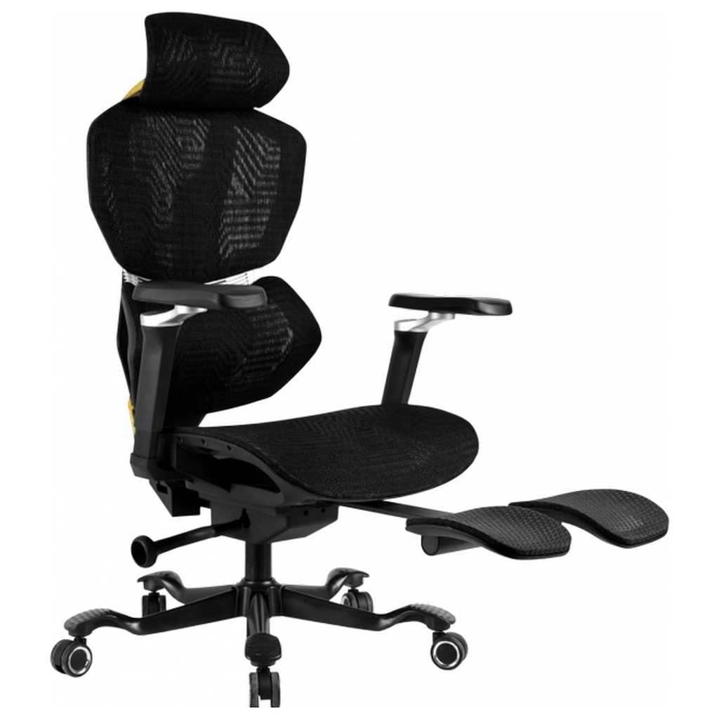 Крісло ігрове GT Racer X-7001 Black/Yellow - зображення 6