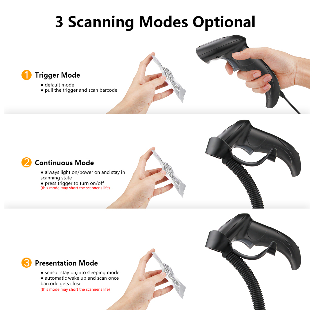 Сканер штрих-коду Heroje C1270BW 2D USB, Bluetooth (H-C1270BW-0101) - зображення 4