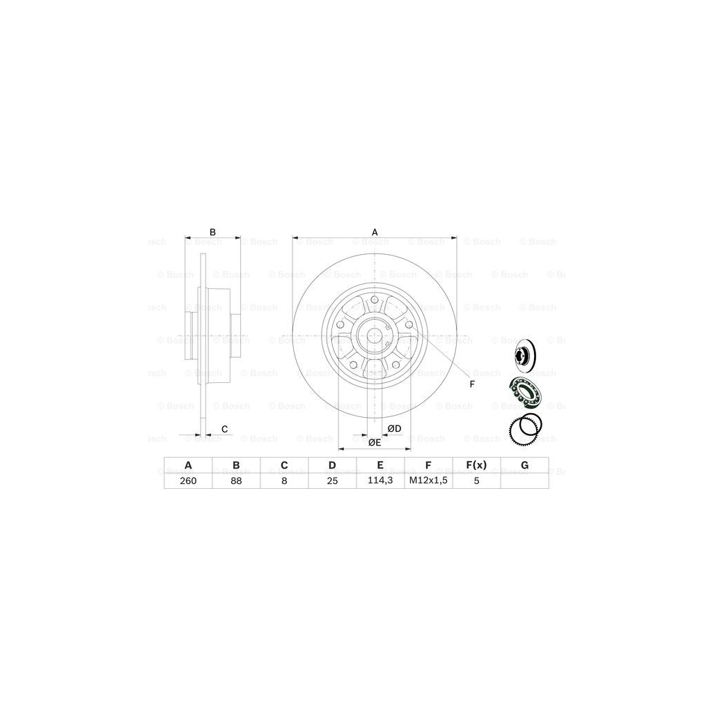 Гальмівний диск Bosch 0 986 479 575 - зображення 5
