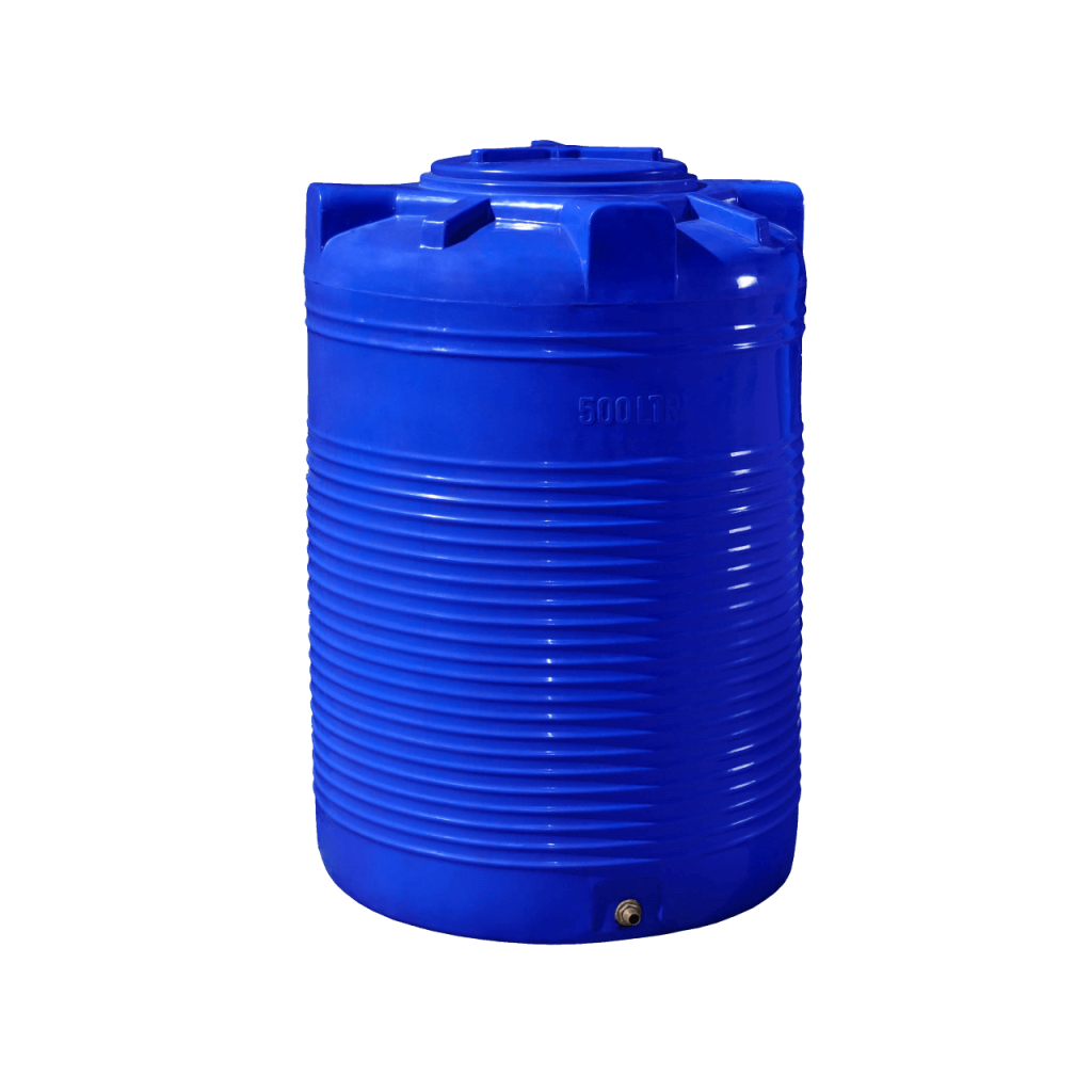 Ємність для води Рото Європласт вертикальна харчова 500 л синя (64) - изображение 1