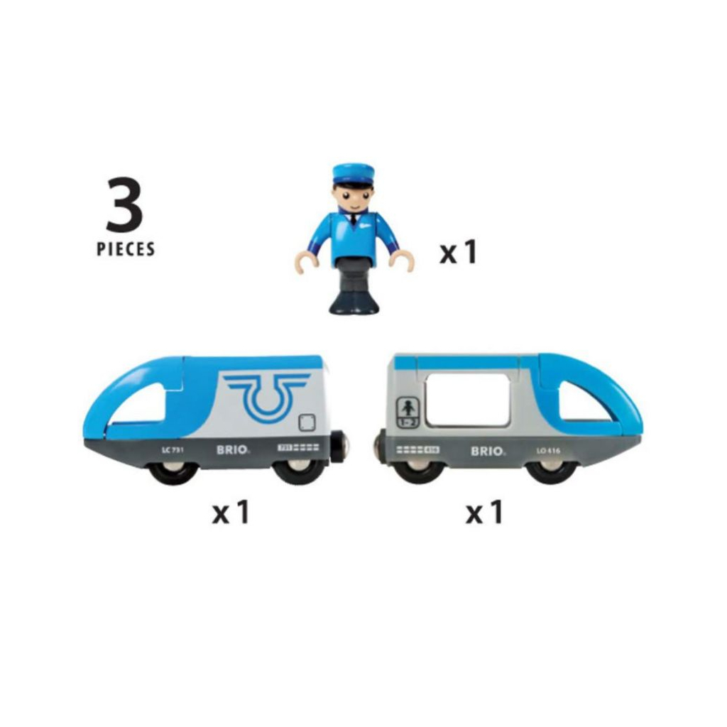 Залізниця Brio Пасажирський потяг на батарейках (33506) - зображення 3