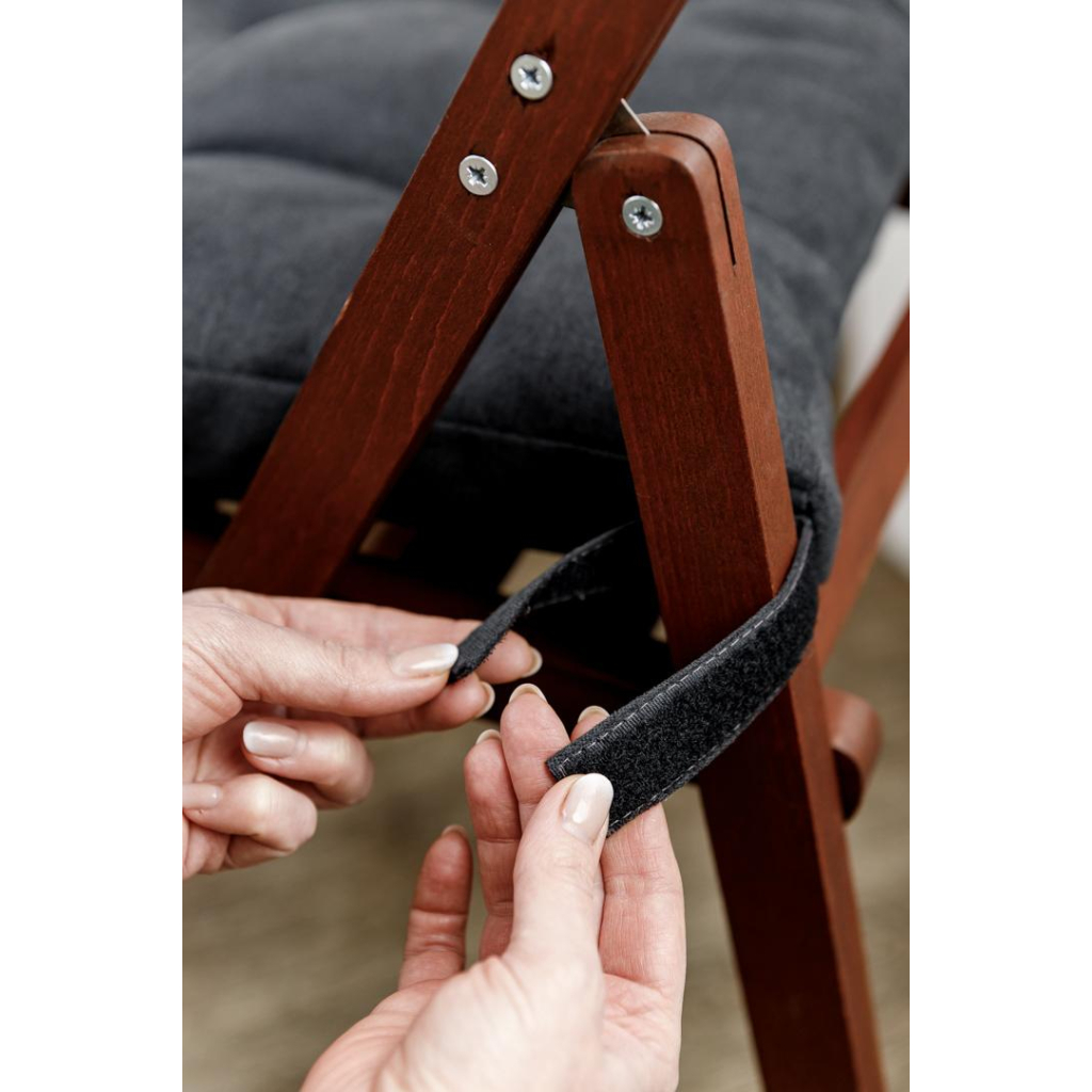 Подушка на стілець Прованс LUIS Чорна 40х40 см (033802) - зображення 5