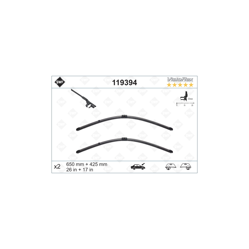 Щітка склоочисника SWF 119394 - зображення 1