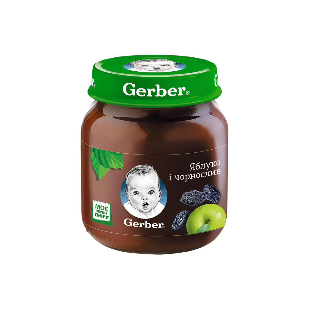 Дитяче пюре Gerber Яблуко, чорнослив 130 г (1227231) - изображение 1