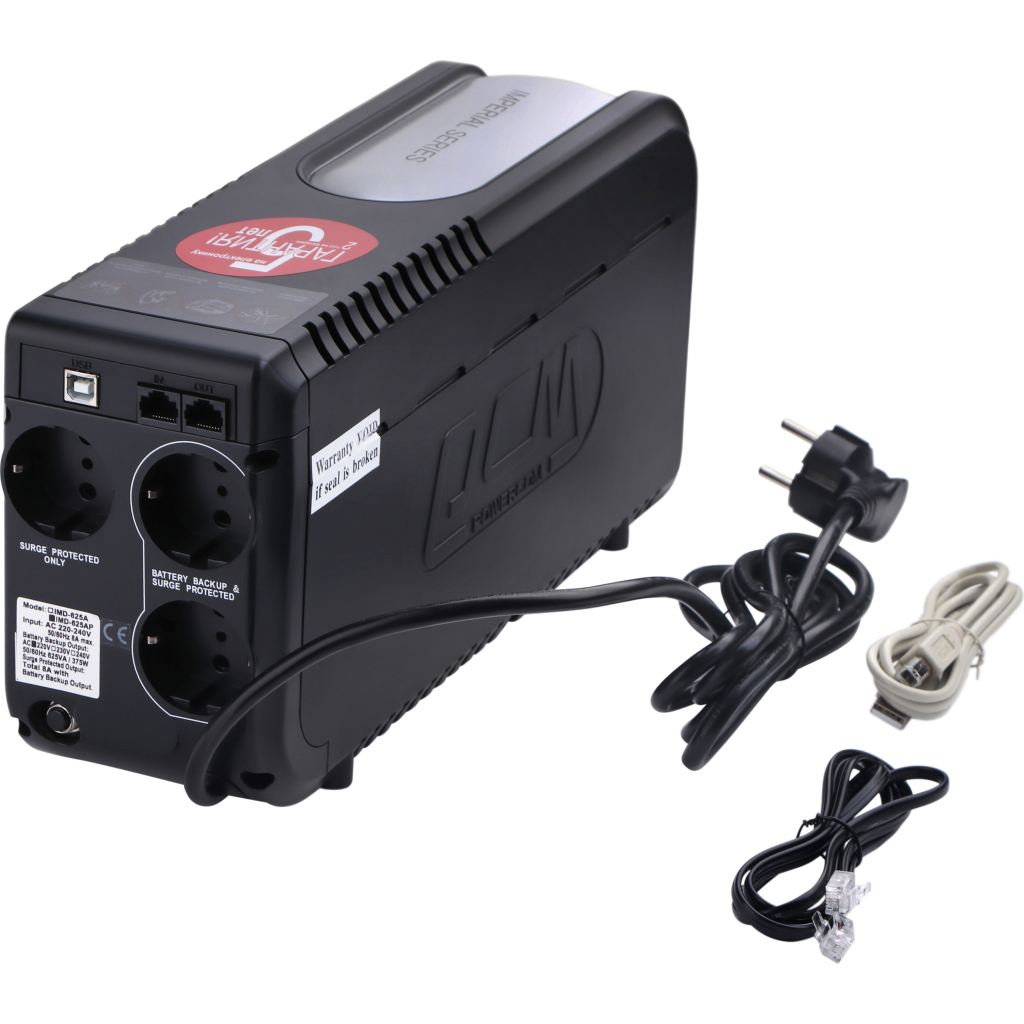 Пристрій безперебійного живлення Powercom IMD-825 AP Schuko - зображення 2
