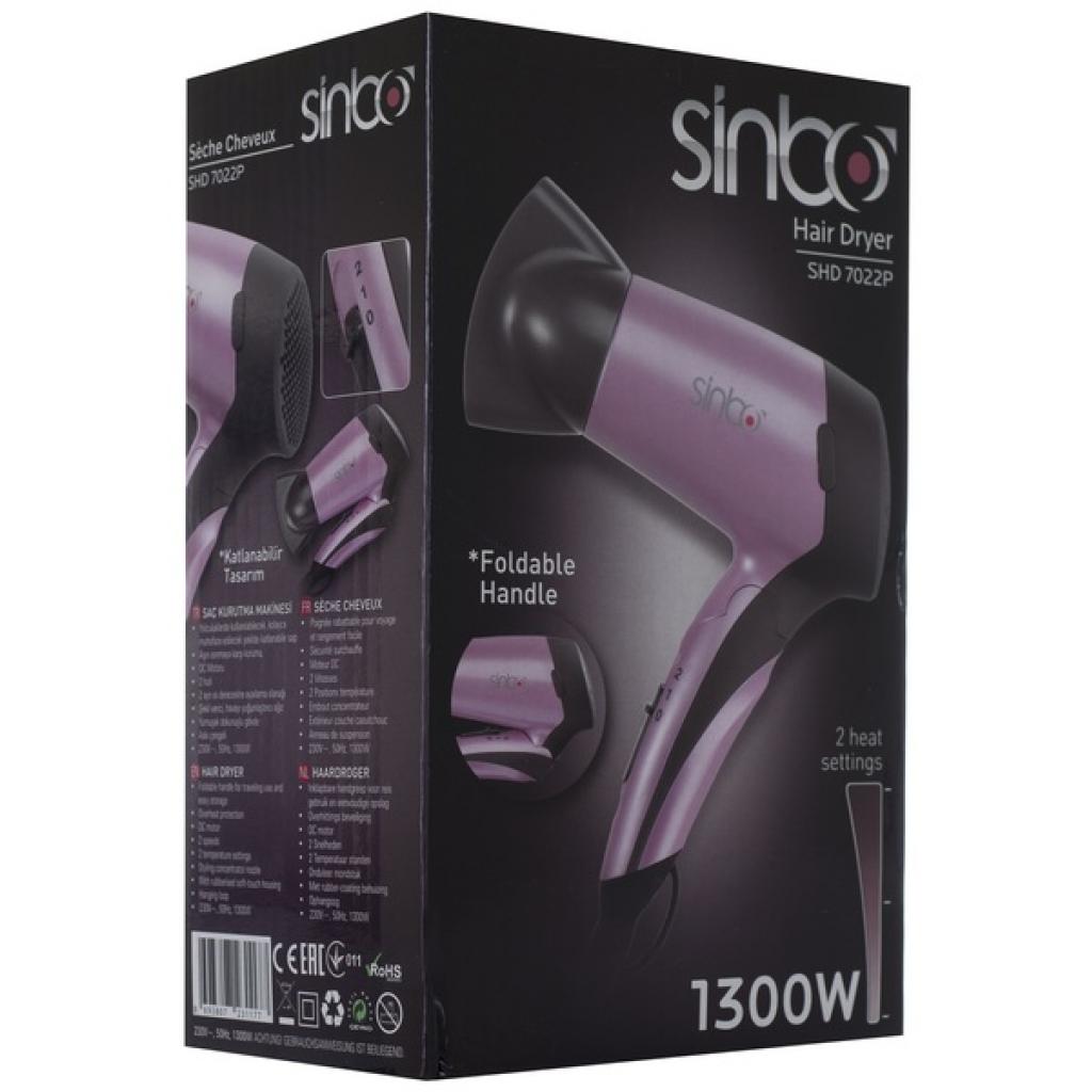 Фен Sinbo SHD 7022 Pink (SHD7022Pink) - зображення 5