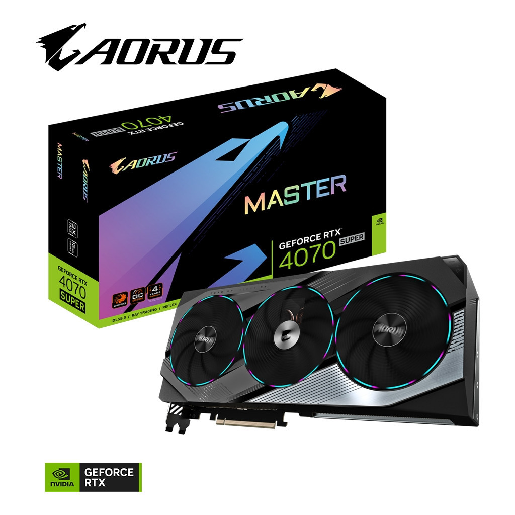 Відеокарта GIGABYTE GeForce RTX4070 SUPER 12Gb AORUS MASTER (GV-N407SAORUS M-12GD) - зображення 10