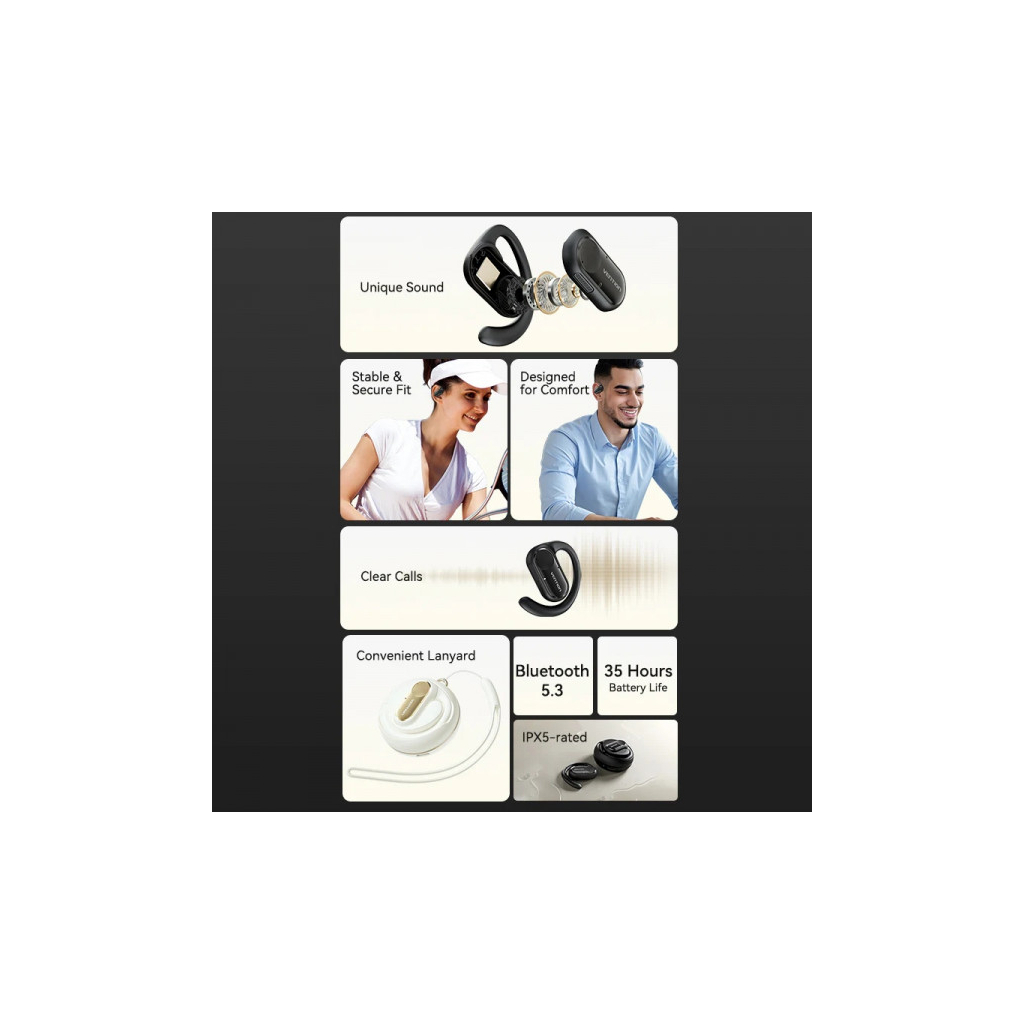 Навушники VENTION OpenBeat O11 Beige (NBPN0) - зображення 4