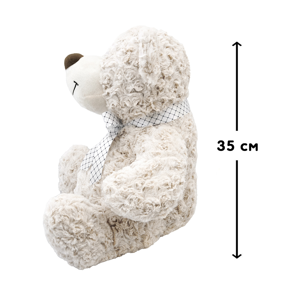 М'яка іграшка Grand Ведмідь білий, з бантом 35 см (3303GMТ) - зображення 4