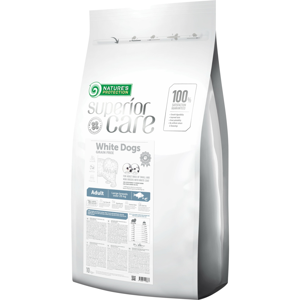 Сухий корм для собак Nature's Protection Superior Care White Dogs Grain Free White Fish Adult Large Breeds 17 кг (NPSC46340) - зображення 1