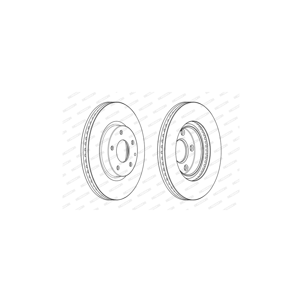 Гальмівний диск FERODO DDF2463C - зображення 1