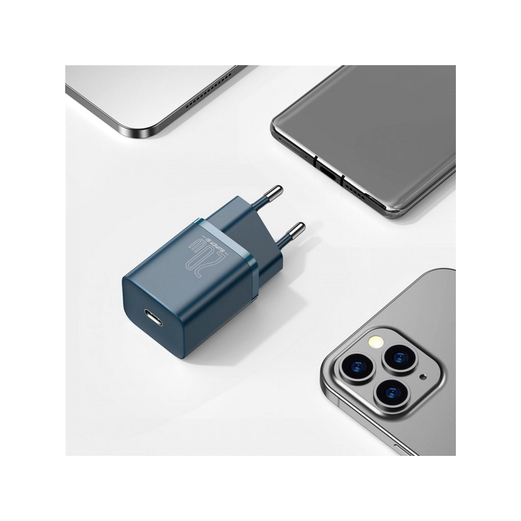 Зарядний пристрій Baseus Super Si Quick Charger 1C Blue (CCSUP-B03) - зображення 6