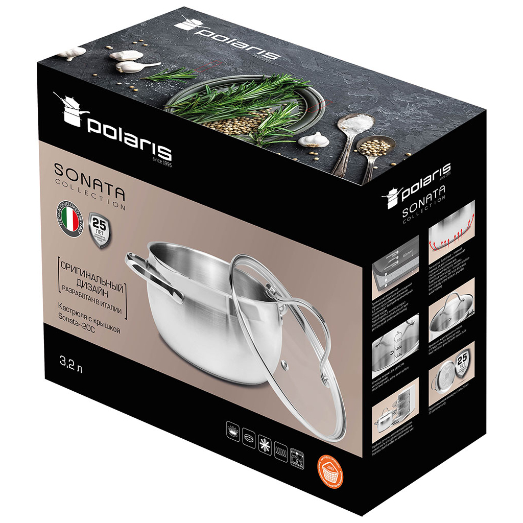 Каструля Polaris Sonata 3.2 л (Sonata-20C) - зображення 5