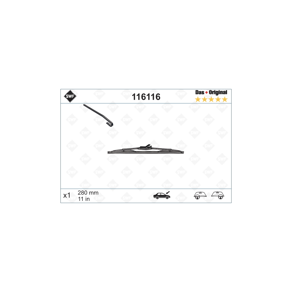 Щітка склоочисника SWF 116116 - зображення 1