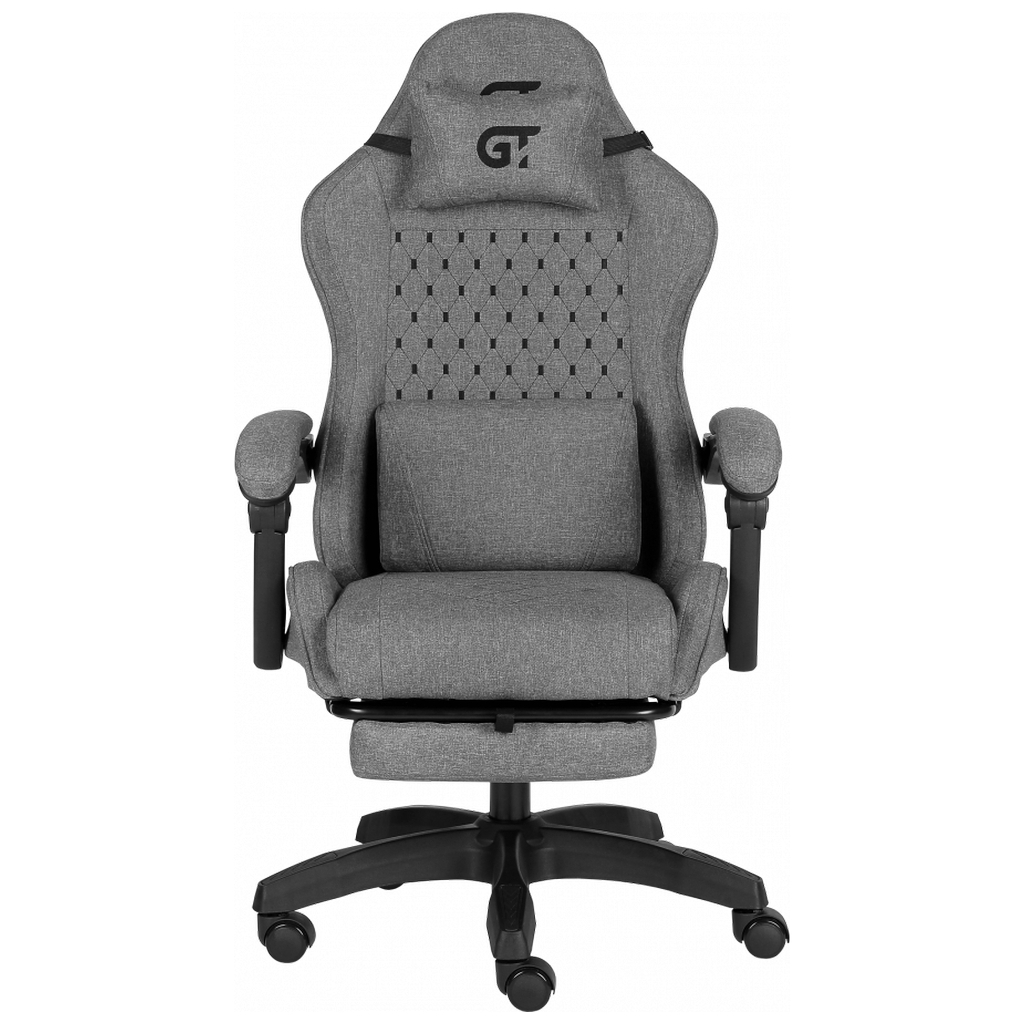 Крісло ігрове GT Racer X-2339 Black/Gray (X-2339 Fabric Black/Gray) - зображення 1