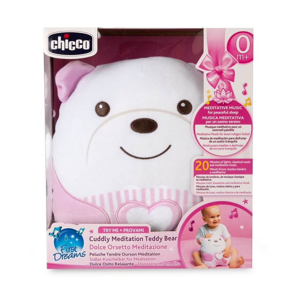 М'яка іграшка Chicco м'яка музична Заспокійливе ведмежа рожевий (12266.10) - зображення 4