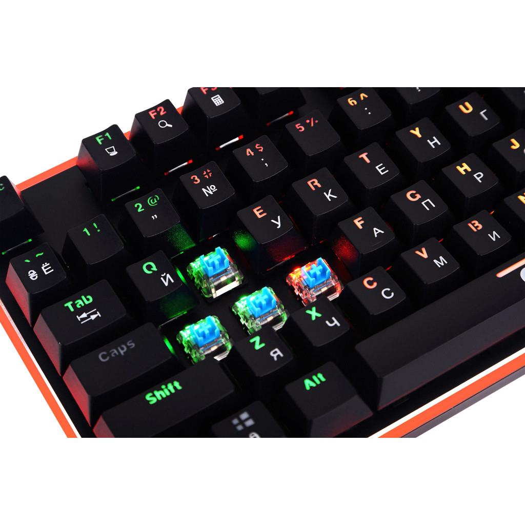 Клавіатура Ergo KB-955 Blue Switch RGB USB Black - зображення 8