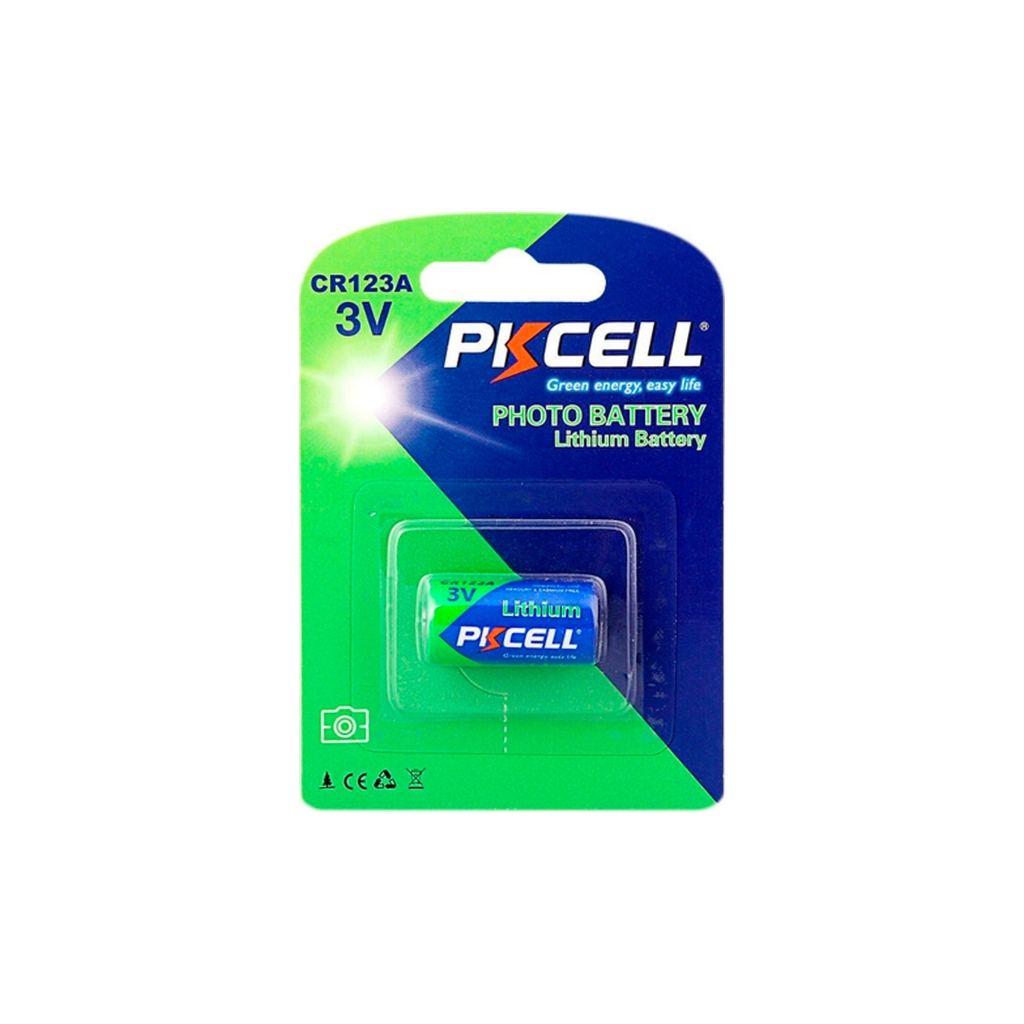 Батарейка CR 123A 3V Lithium PkCell (CR123A-1B) - зображення 1