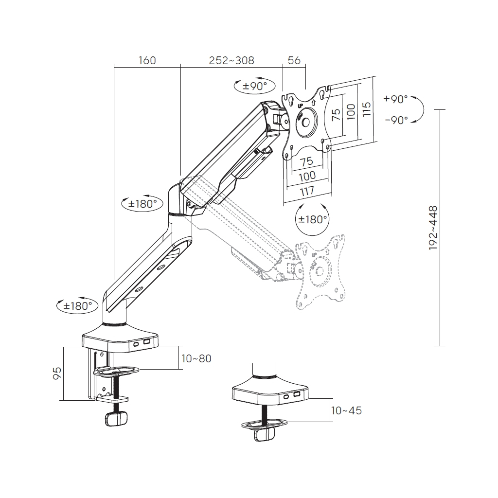 Кронштейн OfficePro MA441W - зображення 10