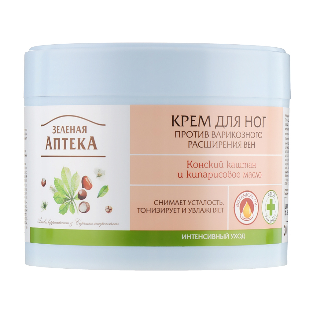 Крем для ніг Зелена Аптека Профілактика варикозного розширення вен 300 мл (4823015914720) - изображение 1
