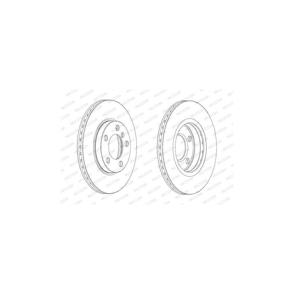 Гальмівний диск FERODO DDF2122C - зображення 1